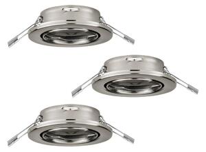 Eglo 75675-SADA 3x Koupelnové podhled. svítidlo AGULO 1xGU10/35W/230V IP23 chrom