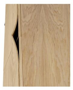 Hnědá komoda v dekoru dubového dřeva Woodman Flop, 65 x 120 cm
