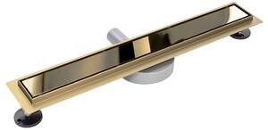 Odtokový žlab Rea Pure Neo Mirror Pro 80 - zlatý