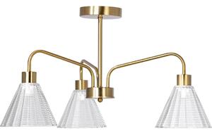 Lustr na tyči 3xE27/60W/230V zlatá