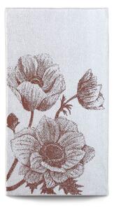 Ručník Veba ZARA Květy hnědá Velikost: 55x100 cm