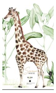 Nástěnná samolepka žirafy Dekornik, 77 cm