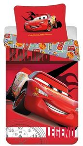 Jerry Fabrics bavlna povlečení Auta / Cars motiv legenda Blesk McQueen 100% bavlna 70x90 140x200