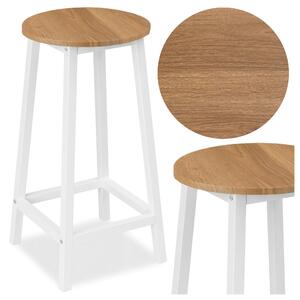 Barová Židle eHokery dub světlý 65 cm MDF deska