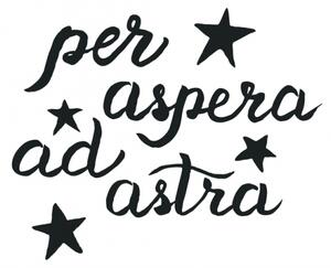 Samolepka Per aspera ad astra