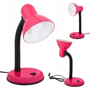 LED STOLNÍ LAMPA Růžová Nastavitelná Školní Dětská na Stůl E27