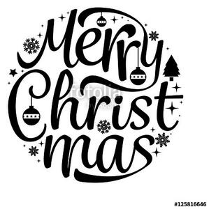 Samolepka Marry Christmas