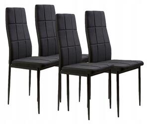 Židle ModernHome DC860-4 BLACK 42 x 42 x 98 cm 4 ks