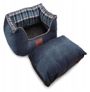 Pelíšek pro psa / kočku M - Fancy gaučík - Navy blue