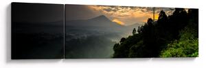 Obraz - zelená horská krajina (170x50 cm)
