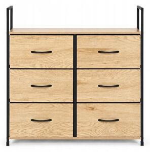 Komoda ModernHome 80 x 24 x 87cm dub