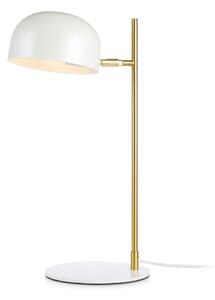 Bílá stolní lampa se stojanem v měděné barvě Markslöjd Pose