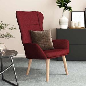 Relaxační křeslo vínové textil 341402