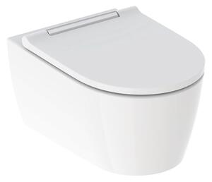 Geberit One wc mísa se sedátkem s pomalým sklápěním závěsná bez splachovacího kruhu s vírovým splachováním bílá 500.202.01.1