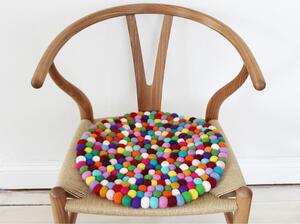 Kulličkový vlněný podsedák Wooldot Ball Chair Pad Multi, ⌀ 39 cm