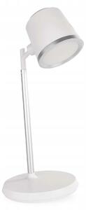 LED stolní lampa ABBIE, dobíjecí, bílá