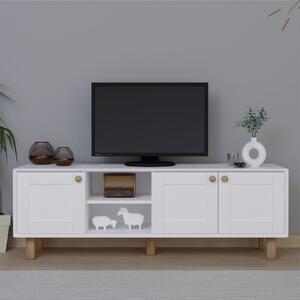 TV stolek/skříňka Bohsody T (bílá). Akce -25%