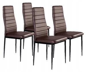 Židle ModernHome Prestige 42 x 42 x 98 cm hnědé, 4 ks