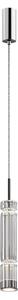 Maytoni Závěsné LED svítidlo ORDO, 8W, Ø 8 cm, v. 365 cm, CRI80 Barva: Chrom