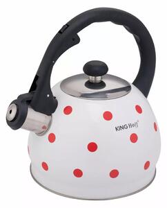 Kinghoff Varná konvice na vodu Kinghoff, 2 l, červený puntík
