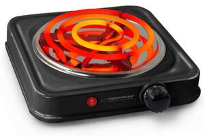 Elektrický vařič s 1 spirálovou plotýnkou 14cm 1000W, černý