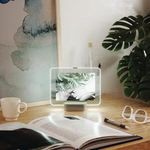 LED rámeček na fotografii se základem v šedé barvě Umbra Glo, 13 x 18 cm