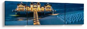 Obraz - hotel na pláži (170x50 cm)