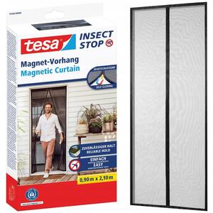 TESA Moskytiéra síťka s magnety černá 0,9x2,1m x2