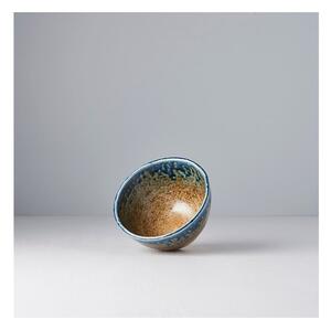 Béžovo-modrá keramická vysoká miska MIJ Earth & Sky, ø 13 cm