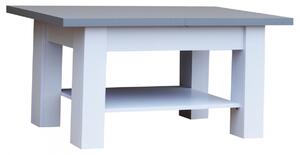Konferenční stolek rozkládací Sinra Deska stolu tmavé šedá a nohy bilé