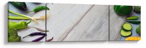 Obraz zeleniny (170x50 cm)