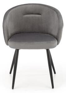 Jídelní židle Meta, šedá / černá