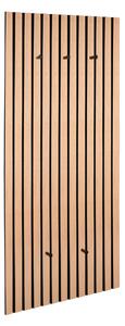 ŠATNÍ PANEL, černá, dub artisan, 50/125/7 cm Xora - Šatní panely