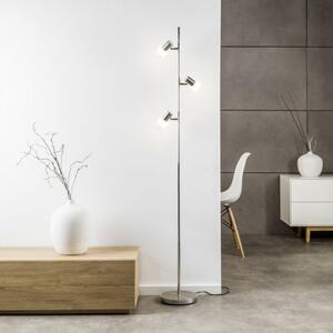 Brilliant G32459/77 Stojací LED E14 lampa LEA chrom + SKLO