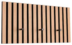 ŠATNÍ PANEL, černá, dub artisan, 60/30/7 cm Xora - Šatní panely