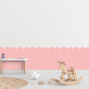 PIPPER. Textilní samolepící tapeta - Oblouk - Růžová barva Barva: Bledá, Velikost: 60cm