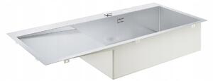 Jednokomorový dřez Grohe K1000 ocel stříbrný