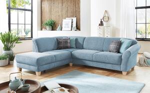 ROHOVÁ SEDAČKA, textil, světle modrá Sit & More - Sedací soupravy, Online Only