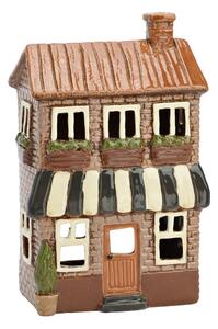Keramický svícen Domek s markyzou 20 cm