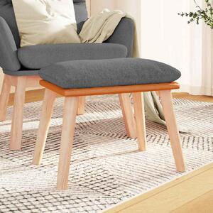Podnožka světle šedá 45x29,5x35 cm textil a umělá kůže 341446