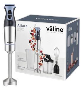 Sada: tyčový mixér, šlehač a sekáček Aliara nerez, 8 rychlostí+turbo, 1200W, 3 roky záruka