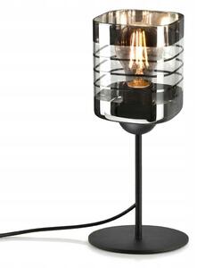 Stolní lampa Luxolar Glass Aluminium čirá, černá, stříbrná 60 W