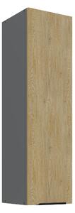 Horní kuchyňská skříňka Carminia 30 G-108 1F (dub cremona + antracit)