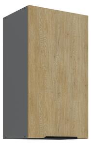 Horní kuchyňská skříňka Carminia 40 G-72 1F (dub cremona + antracit)
