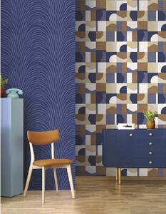 Modrá vliesová tapeta na zeď, geometrický vzor, 30146, Energie, Cristiana Masi by Parato