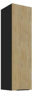 Horní kuchyňská skříňka Carminia 30 G-108 1F (dub cremona + černá)