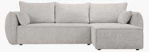 Rohová rozkládací pohovka's úložným prostorem Eris Light Grey, 4místná