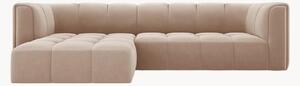 Modulární rohová pohovka Francesca Beige & Black I, 3místná