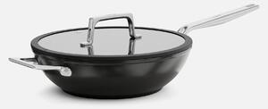 Fabini Wok pánev Meda 5.0 Pro, ø 28 cm - Nepřilnavá pánev s keramickým povrchem s poklicí, černá