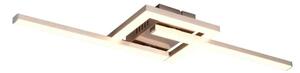 Trio Leuchten R67303107 VIALE - Stropní LED svítidlo v matném niklu, 54 x 16cm, 17W, 1860lm, 3000K (Moderní stropní přisazený lustr s natáčecími rameny)